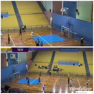 Indoor Sports Match in Gymnasium