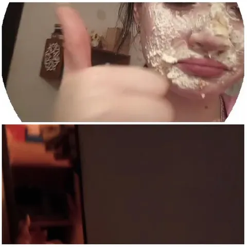 Face Mask Application and Thumbs-Up