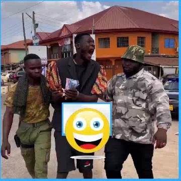 Three Men Walking on Urban Street