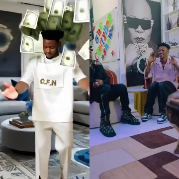 Person with Dollar Bills Indoors