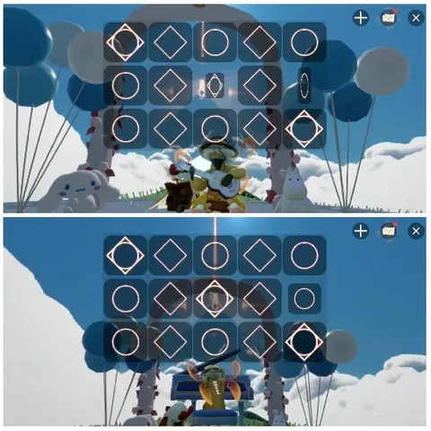 Game Interface with Cartoon Scene