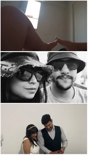 Close-Ups of Foot, Face, and Couple
