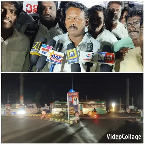 Man Speaking at News Intersection