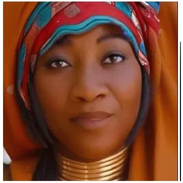 Colorful Headscarf and Neck Rings
