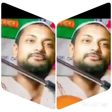 Mirrored Image of Bearded Man