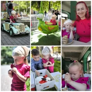 Children and Woman in Lighthearted Settings