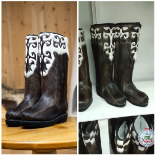 Traditional Boots with Decorative Patterns