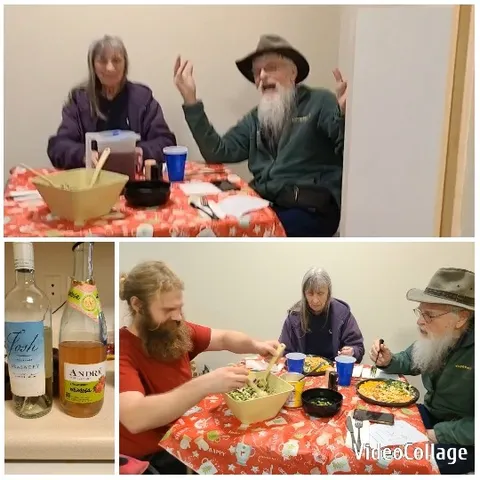 Older Couple at Table with Food