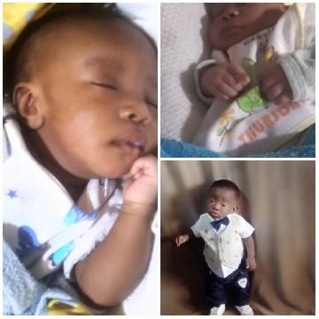 Sleeping Baby in White Outfit