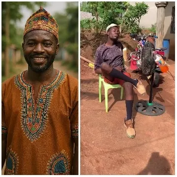 Men Smiling Outdoors and Relaxing