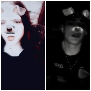 Playful Dog Filter on Two People