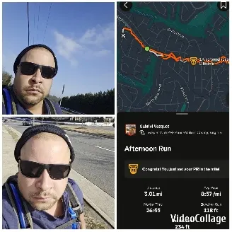 Runner with Map of Route