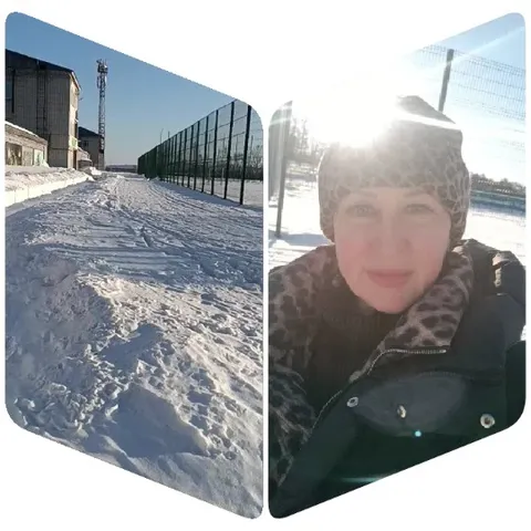 Snowy Path and Winter Outfit