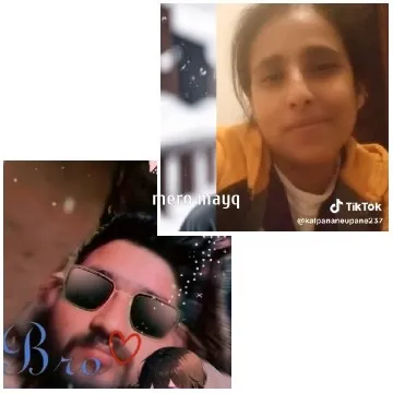 Woman Smiling in TikTok Selfie