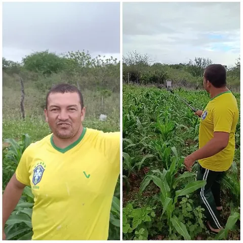 Man Smiling in Greenery