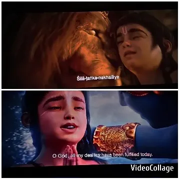 Animated Character Interacting with Fantasy Creature