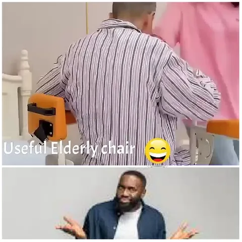 Using Assistive Chair, Confused Man
