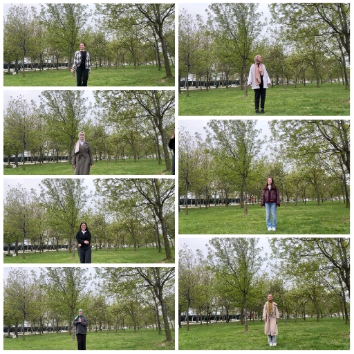People Posing in a Park