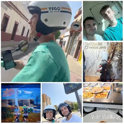Scooter Ride and Indoor Selfies