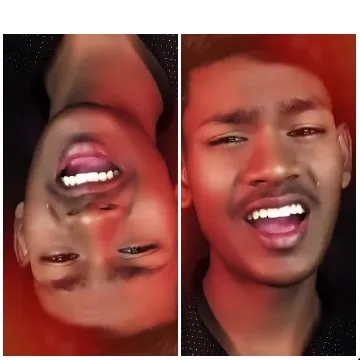 Inverted Face and Upright Smile