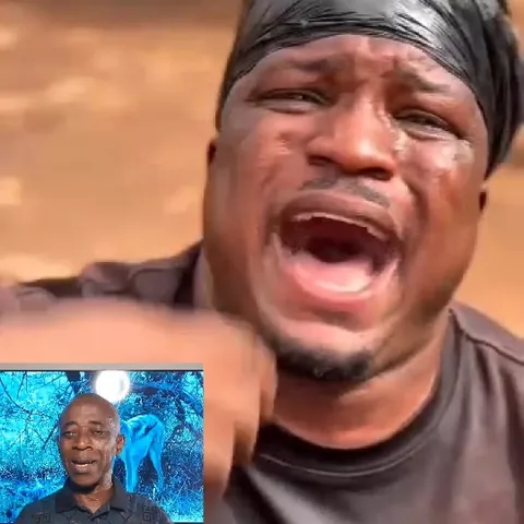 Expressive Man Singing Outdoors