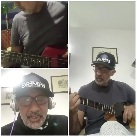 Musician with Guitars Indoors