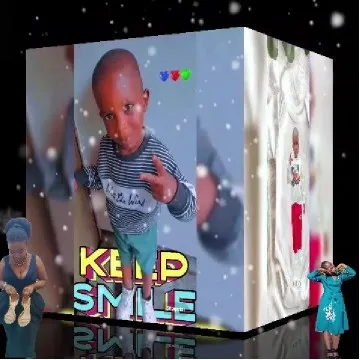 Child Posing in 3D Cube