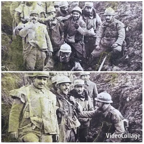 Soldiers Conversing in Trench