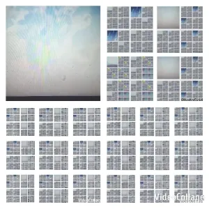 Cloudy Sky with Rainbow Effect