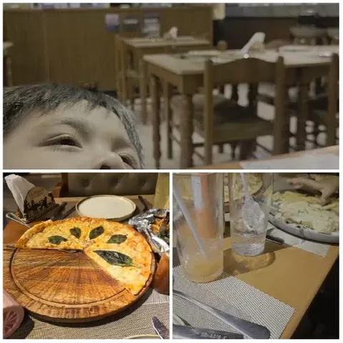 Dining Area and Pizza with Child