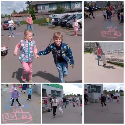 Community Playground Activities Montage