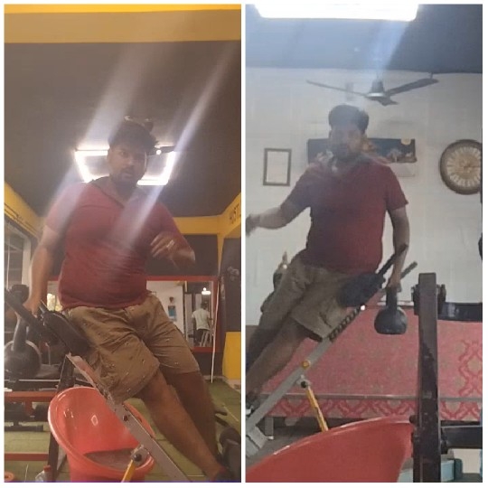 Person Working Out in Gym