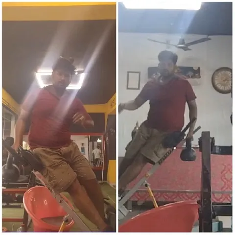 Person Working Out in Gym