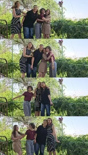 Smiling Group in Park Setting