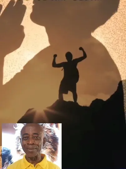 Silhouette on Hilltop at Sunset
