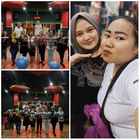 Women Enjoying Gym Class Together