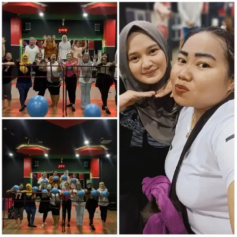 Women Enjoying Gym Class Together