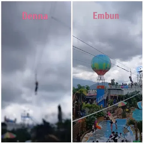 Zip-Lining Adventures in Two Scenes