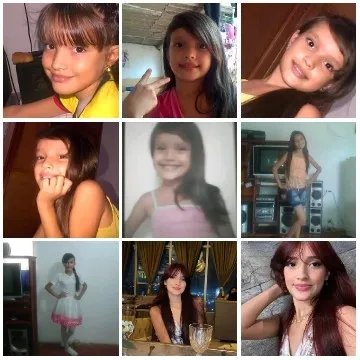 Young Girls Posing in Various Settings