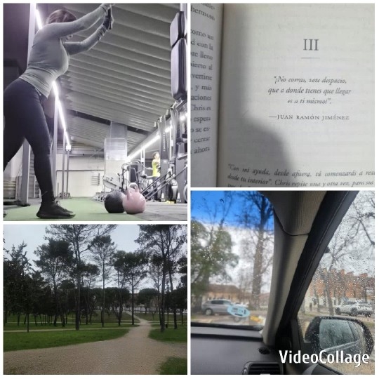 Gym Lifting Weights and Rainy Street