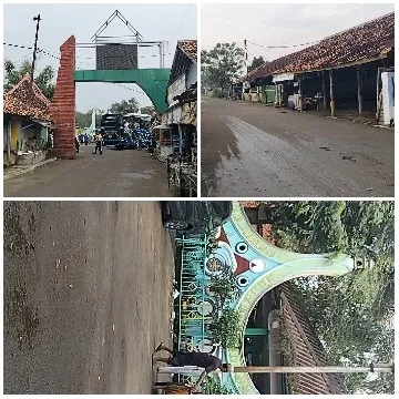 Busy Street with Decorative Archways