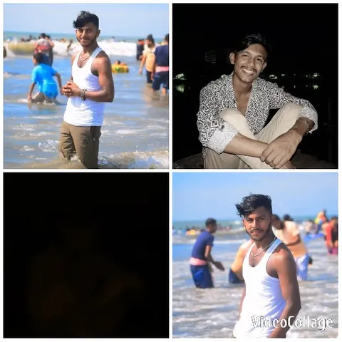 Person in Water and Smiling