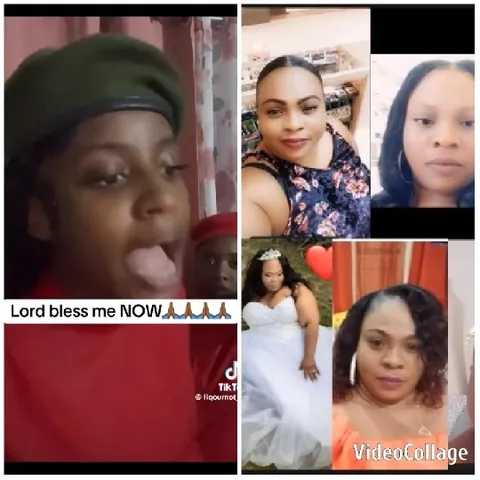 Praying Person with Selfie Takers