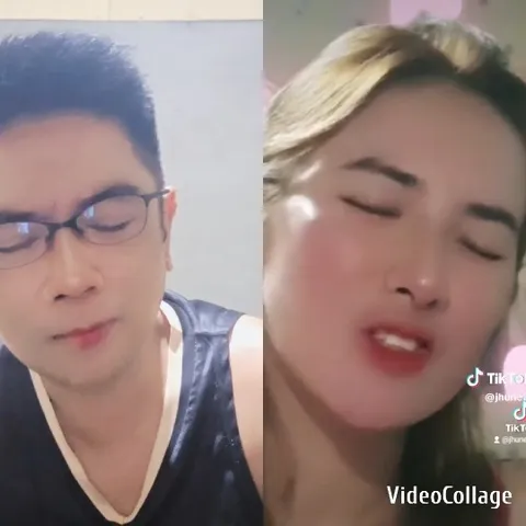 Calm Man and Woman Singing Together