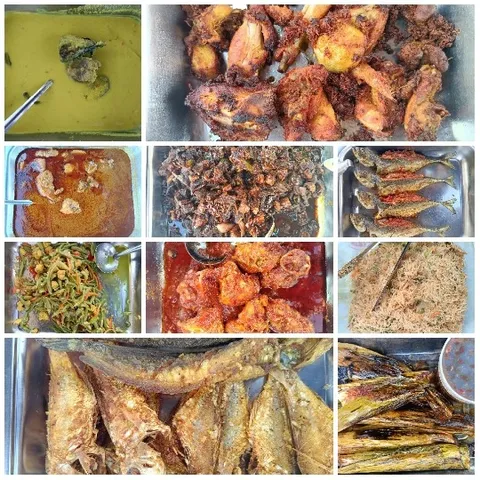Buffet of Various Food Dishes