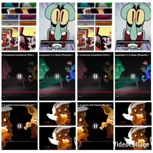 Animated Characters in Collage Format