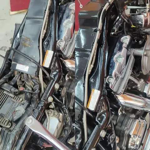 Machinery Parts in Workshop Background
