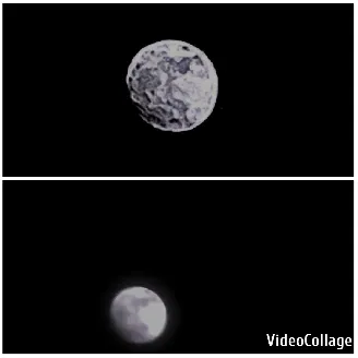 Celestial Bodies on Black Background