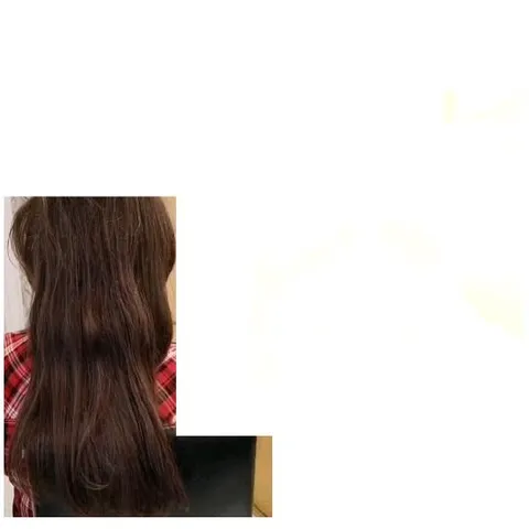 Long Hair in Red Plaid Shirt