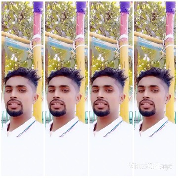 Man in Four Identical Photos